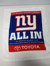 1/8/12 NFC EAST DIVISION CHAMPIONS NEW YORK GIANTS vs ATLANTA ALL IN RALLY TOWEL