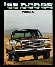 1985 Dodge Pickup Truck D100 D150 D250 D350 W250 W350 Ram 50 Sales Brochure