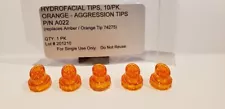 Hydra Facial Tips, Orange Tips, 10 pk compatible Edge Hydra Facial handpiece