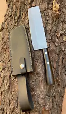 Custom forged Knife carbon steel Sharp Cutlery Kitchen Cutting Chopping Clever