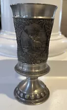 8” German Pewter Goblet by W MF Sinn