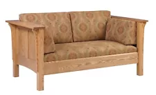 Mission Arts and Crafts Stickley Style Prairie Panel Loveseat Made to Order!