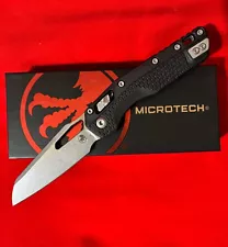 Microtech MSI S/E Tri-Grip Polymer Black Handle Black Blade 210T-10APPMBK NIB