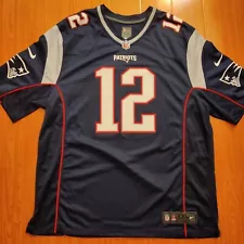 Mens Nike Tom Brady New England Patriots Navy Game Jersey sz.XXL GOAT QB