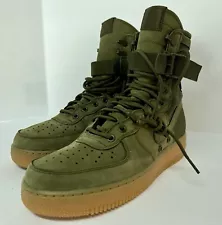 DS NIKE SF AF1 SPECIAL FIELD AIR FORCE 1 FADED OLIVE SIZE 9.5 2016 - 859202 339