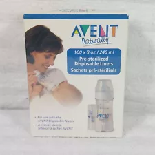 Avent Naturally Bottle Liners Disposable Baby 8 oz OPEN BOX Prop Vintage