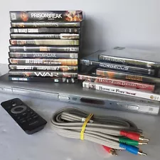 Philips DVD Player Remote AV Cavles 15 Movies + Prison Break Season 2 All TESTED