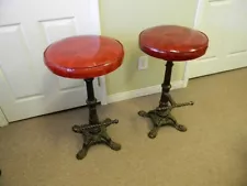 Vintage Cast Iron Bar Stools circa 1960