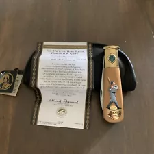 FRANKLIN MINT : Babe Ruth Baseball Collector Bat Knife With Case And Papers