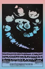 Pink Floyd 1968 Planets Avalon Ballroom Concert Poster 11 X 17 Framed