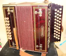 Supertone Diatonic 31/16 Button Accordion Great Shape, Needs a Little Work Orig