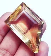 Natural Citrine Excellent Cut 72.65 Ct CERTIFIED Loose Gemstone For Sale