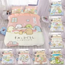 Anime Sumikkogurashi Cotton Bed Sheet Quilt Cover Girls Dormitory Bedding Set