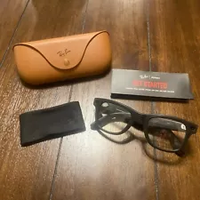 Ray-Ban Meta Wayfarer Smart Glasses Black Matte Frames Clear Lenses