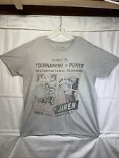 Dragon Ball Z Shirt XL Gray Anime Super Tournament Power Goku Jiren Distressed