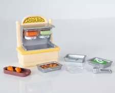 Sylvanian Food Corner Drink Bar counter & food spares. Buffet RARE Japan Calico