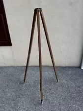 Vintage Transit Wood Legs Surveying Tripod #1228