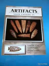 Back Issue Indian Artifacts Sales Catalog #5 by Sam W. Cox FULL COLOR & PRICING