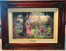 Disney Thomas Kinkade Canvas Sleeping Beauty Jewel Edition #1 of /95