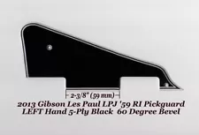 Les Paul LP 2013 LPJ 5-Ply Blk Pickguard LEFT HAND for Gibson Project W/Bracket