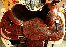 New Listinggorgeous 1990 Circle Y equitation show saddle, Richard Shrakes, orig owner 15.5