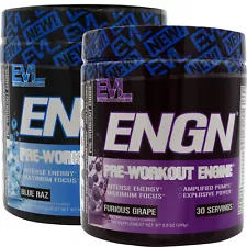 EVL ENGN: Hardcore Pre Workout Energy Drink Mix with Creatine for Energy, Pump