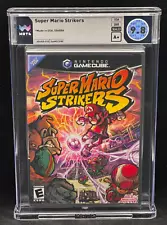 Super Mario Strikers Nintendo GameCube Black Label Sealed New WATA 9.8 A+ POP 5