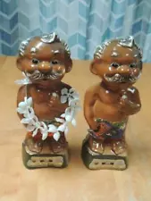 TWO 1975 Jm Beam Hawaiian Open Golf United Airline Menehune 10 Yr Decanter Empty