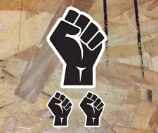 BLM Black Lives Matter Fist Black Power Strength Sticker Decal Vinyl 4" - 3for1