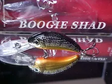 Walleye Nation Creations Boogie Shad Crankbait BS5 in GOLDEN TICKET for WALLEYE