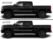 Chrome Delete Blackout Overlay for 2014-19 GMC Sierra 1500 2500 3500 Window Trim (For: GMC)