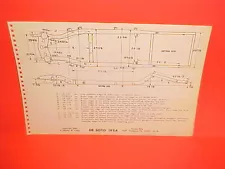 1954 DESOTO FIREDOME V8 CONVERTIBLE SPORTSMAN 6P SEDAN FRAME DIMENSION CHART 54