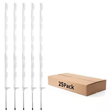 48Inch Step-in Fence Post-Electric Fence System Post For Garden And Farm 25 Pack