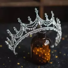 Crystal Wedding Prom Princess Queen Tiara Crown For Women