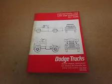 1968 Dodge truck pickup D W 100 200 300 SUPPLEMENT shop service manual ORIGINAL (For: 1968 Dodge D100 Pickup)