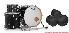 Pearl PMX Professional Maple Piano Black Lacquer 22x16_12x8_16x16 Drums +GigBags