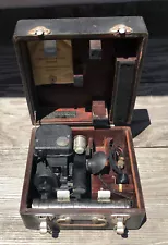 Vintage Military Air Force A-10A Fairchild Aircraft Bubble Sextant Case Spares