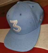 Chance the Rapper 3 New Era Cap Hat Snapback Authentic Blue White Limited