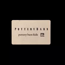 Pottery Barn Classic Kids NEW 2017 COLLECTIBLE GIFT CARD NO VALUE #6146