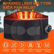 Cordless Heating Waist Belt for Low Back Pain Relief Electric Vibration Massager