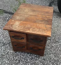 Vintage 4 Drawer Card Catalog Cabinet Library 23x17x15 +/-