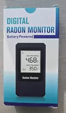 LifeBasis Radon Detector for Home, Radon Tester Digital Radon Monitor RN-55 New