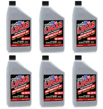 Lucas 10700 20W50 High Performance Motorcycle Oil; Case of 6 - 1 Quart Bottles