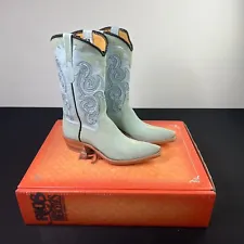 Rios Of Mercedes Women’s Stingray Baby Blue Western Cowboy Boots Size 6.5