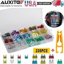 220pcs MINI Blade Fuse Assortment Auto Car Motorcycle SUV FUSES Kit APM ATM US (For: Chevrolet Cruze)