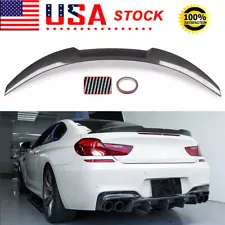 Carbon Look V Style Rear Spoiler Wing For BMW 6' F06 640i M6 Gran Coupe 2012-18 (For: BMW 640i Gran Coupe)