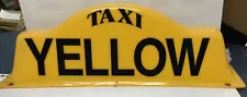 yellow taxi cab lights