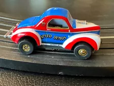 Auto World Thunderjet Speed Demon 1941 Willys Coupe Slot Car