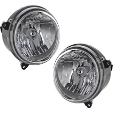 Headlight Set For 2005 2006 2007 Jeep Liberty Left and Right With Bulb 2Pc