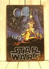 Star Wars Tin Sign Metal Movie Poster Vintage Style Home Theater Room Cinema XZ